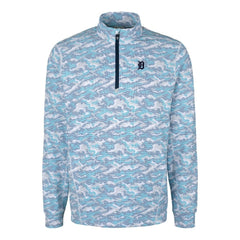 Detroit Tigers Cutter & Buck Traverse Eco Camo Tri-Blend DryTec Quarter-Zip Jacket | MLB US