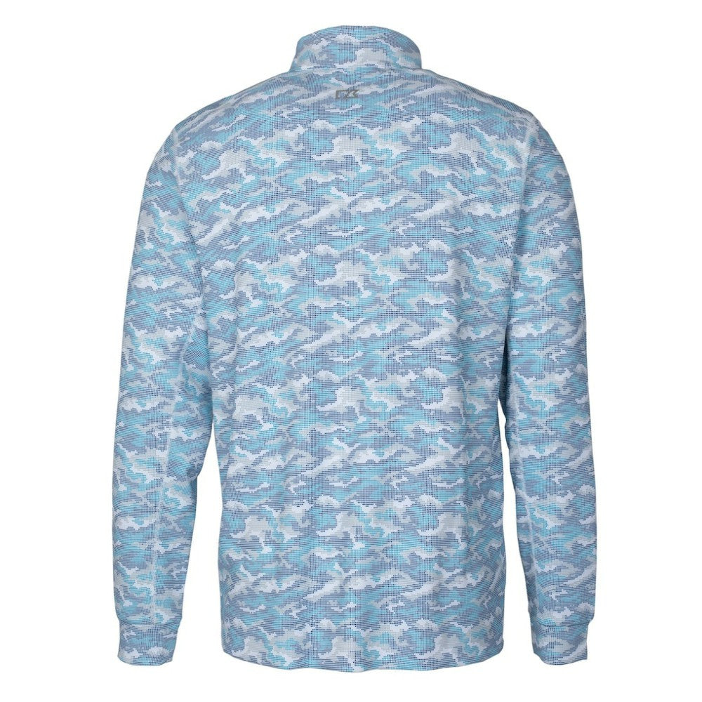 Detroit Tigers Cutter & Buck Traverse Eco Camo Tri-Blend DryTec Quarter-Zip Jacket | MLB US