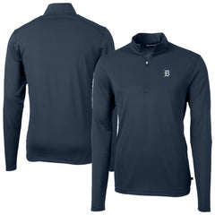 Detroit Tigers Cutter & Buck Virtue Eco Pique Quarter-Zip Jacket | MLB On Sale