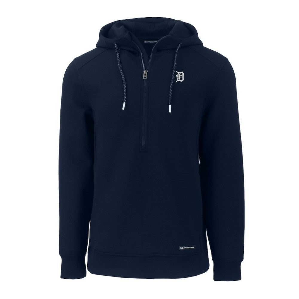 Detroit Tigers Cutter & Buck Roam Eco Recycled Half-Zip Pullover Hoodie | MLB Shop