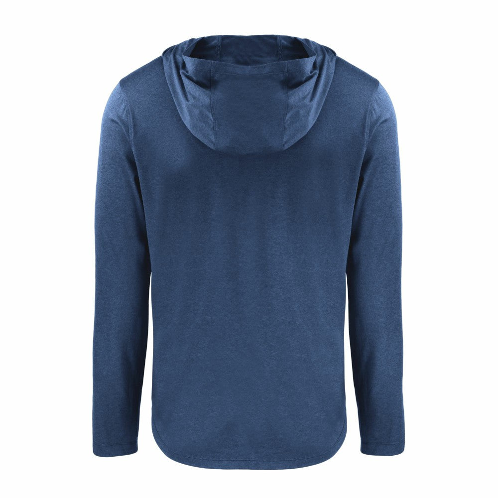 Cleveland Guardians Cutter & Buck Coastline Epic Comfort Eco Recycled Long Sleeve Hoodie T-Shirt | MLB For sale