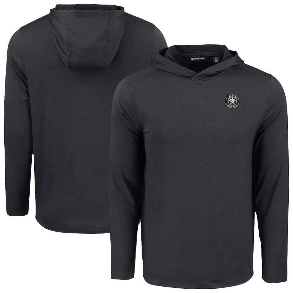 Houston Astros Cutter & Buck Coastline Epic Comfort Eco Recycled Long Sleeve Hoodie T-Shirt | MLB Online