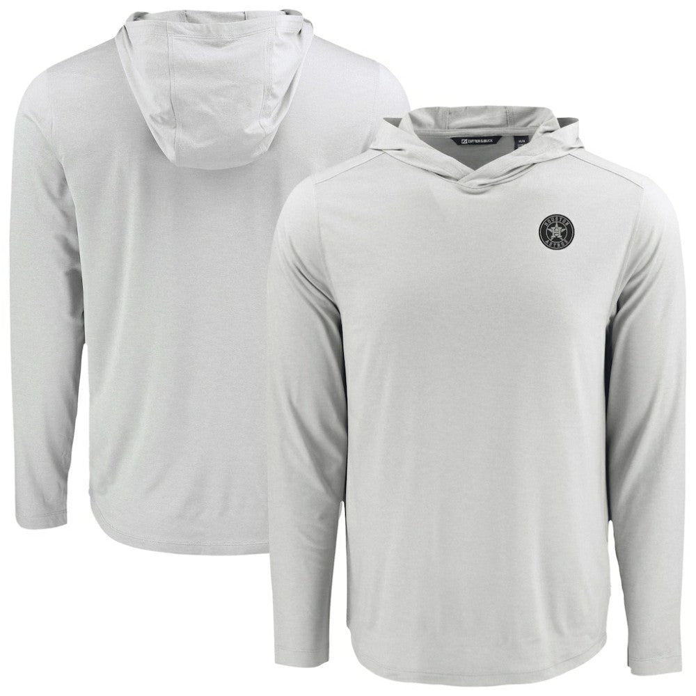 Houston Astros Cutter & Buck Coastline Epic Comfort Eco Recycled Long Sleeve Hoodie T-Shirt | MLB New