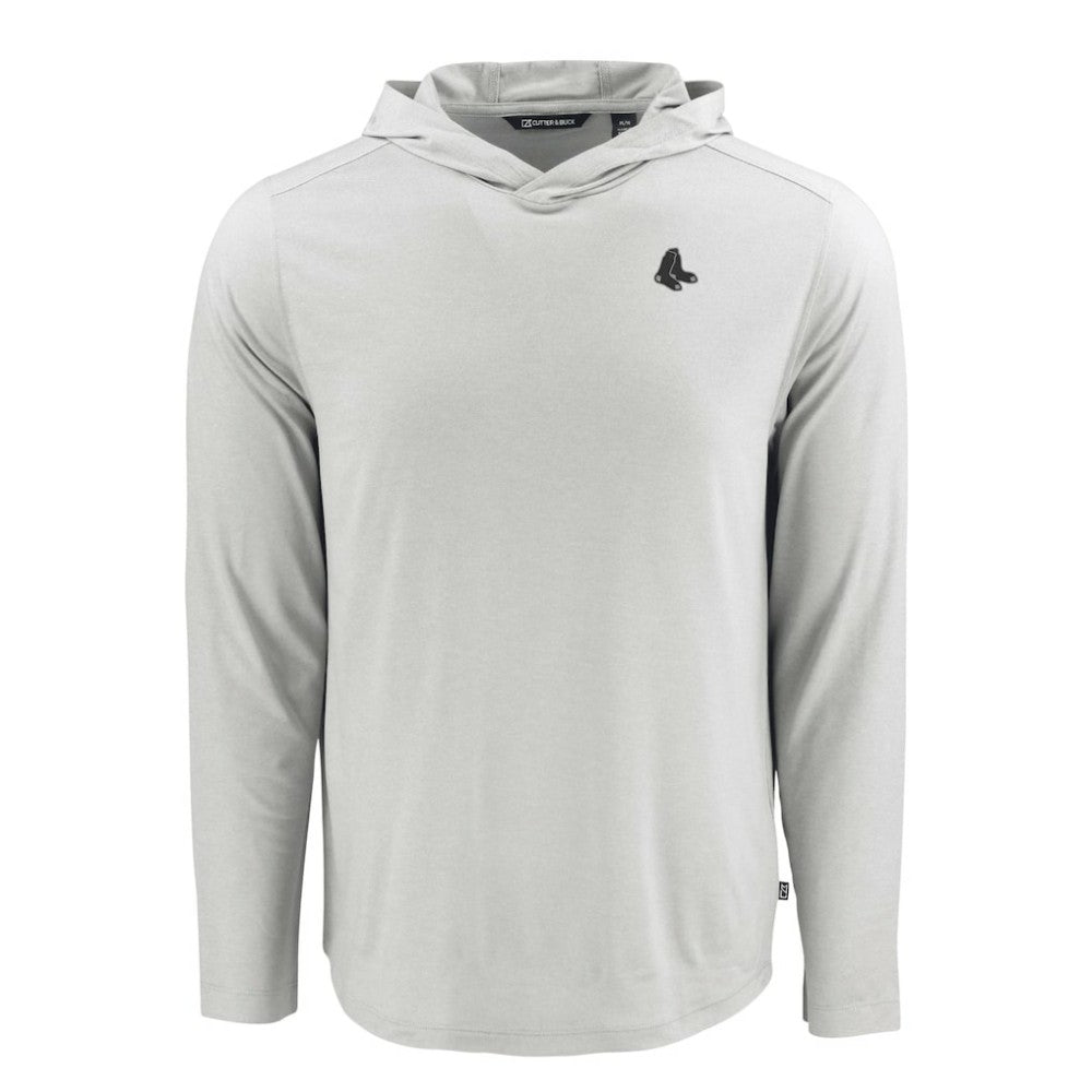 Boston Red Sox Cutter & Buck Coastline Epic Comfort Eco Recycled Long Sleeve Hoodie T-Shirt | MLB On Sale