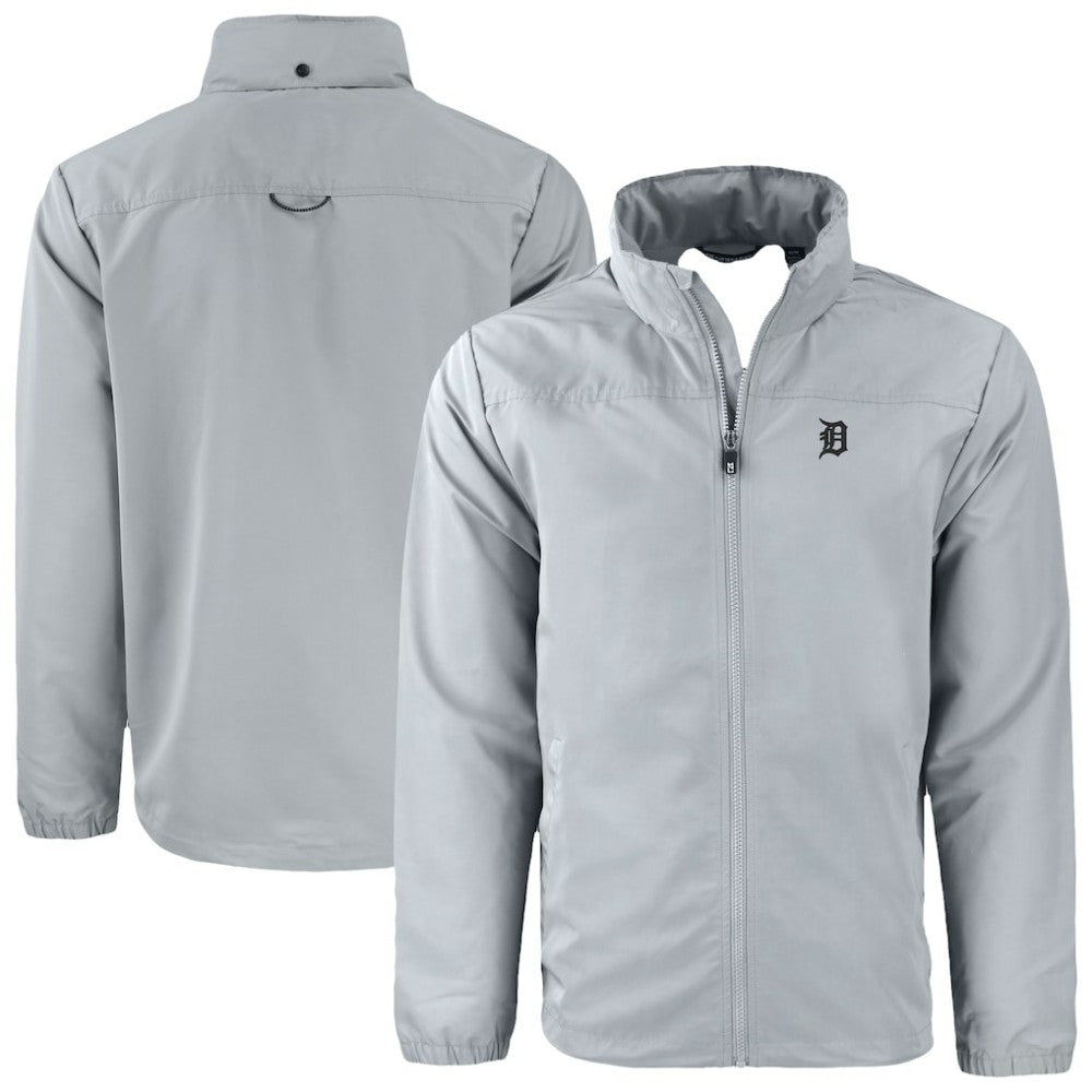 Detroit Tigers Cutter & Buck Charter Eco Recycled Full-Zip Hoodie Jacket | MLB US