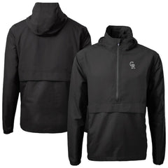 Colorado Rockies Cutter & Buck Charter Eco Recycled Anorak Half-Zip Hoodie Jacket | MLB New