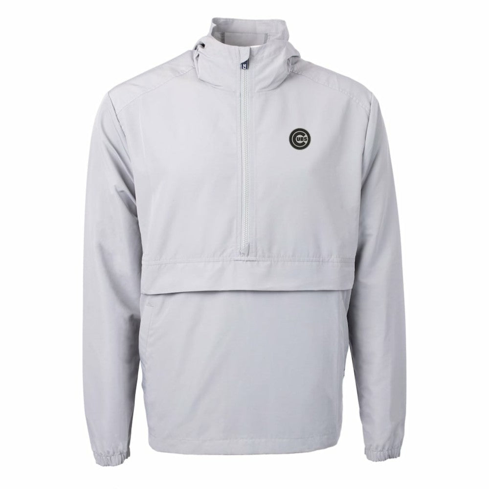 Chicago Cubs Cutter & Buck Charter Eco Recycled Anorak Half-Zip Hoodie Jacket | MLB New