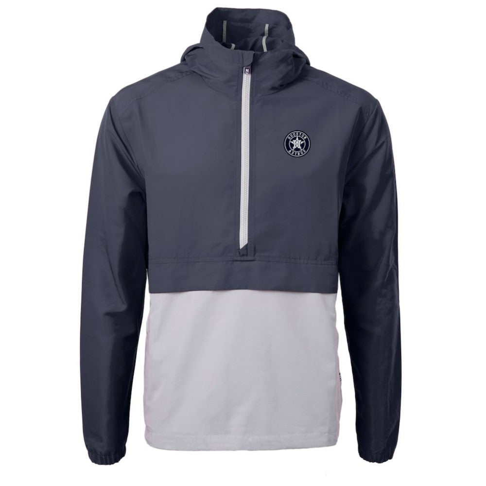 Houston Astros Cutter & Buck Charter Eco Recycled Anorak Half-Zip Hoodie Jacket | MLB Outlet