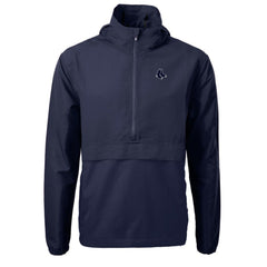 Boston Red Sox Cutter & Buck Charter Eco Recycled Anorak Half-Zip Hoodie Jacket | MLB Near me