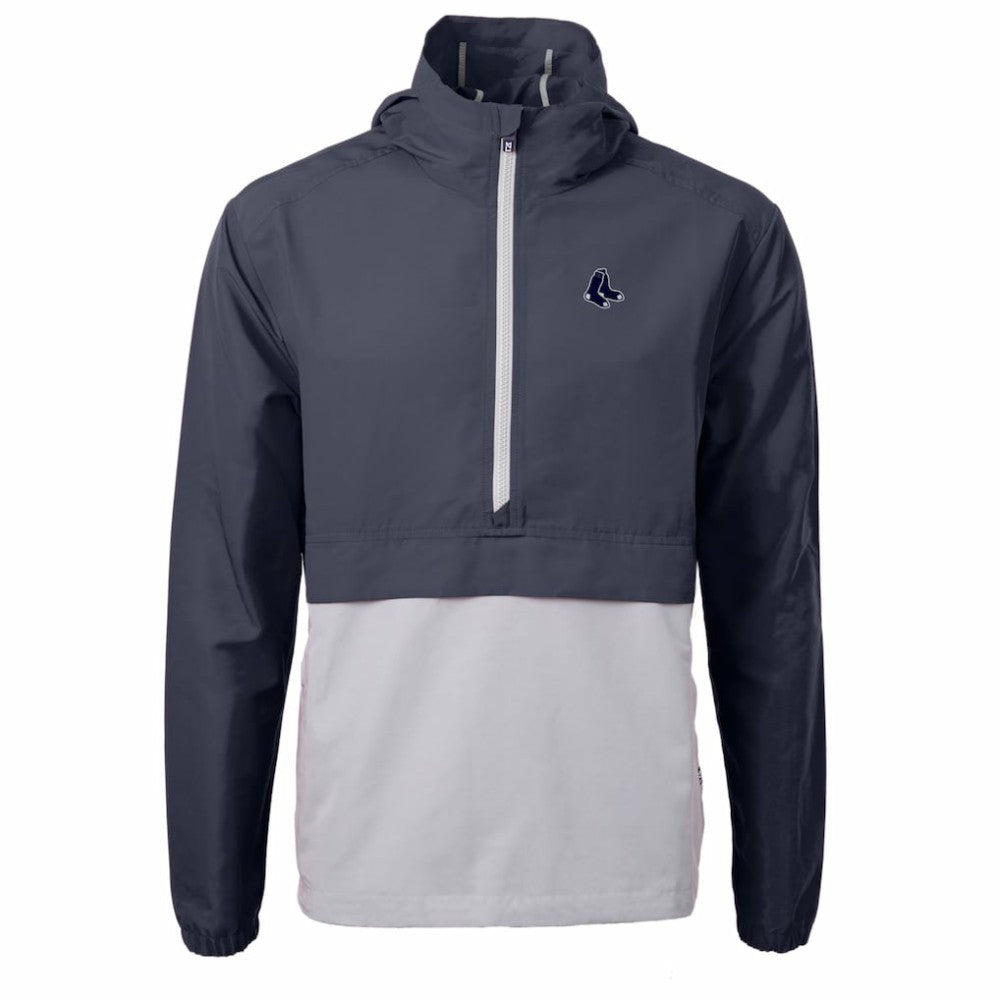 Boston Red Sox Cutter & Buck Charter Eco Recycled Anorak Half-Zip Hoodie Jacket | MLB Near me