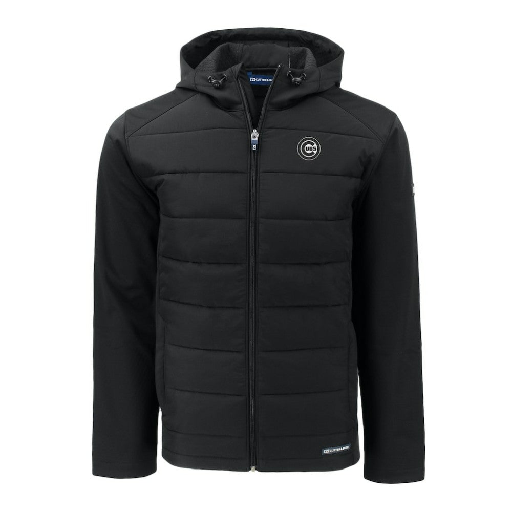 Chicago Cubs Cutter & Buck Evoke Hybrid Eco Softshell Recycled Full-Zip Jacket | MLB New
