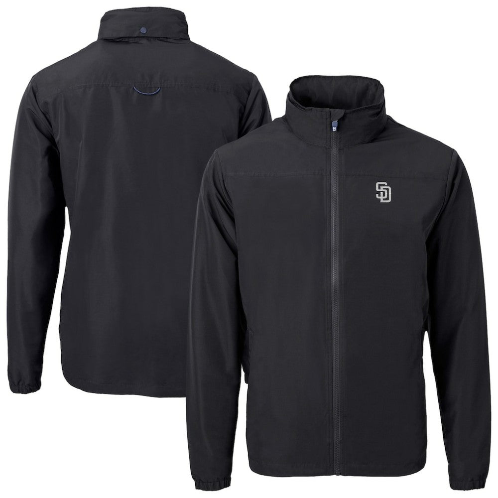 San Diego Padres Cutter & Buck Charter Eco Recycled Full-Zip Hoodie Jacket | MLB Online