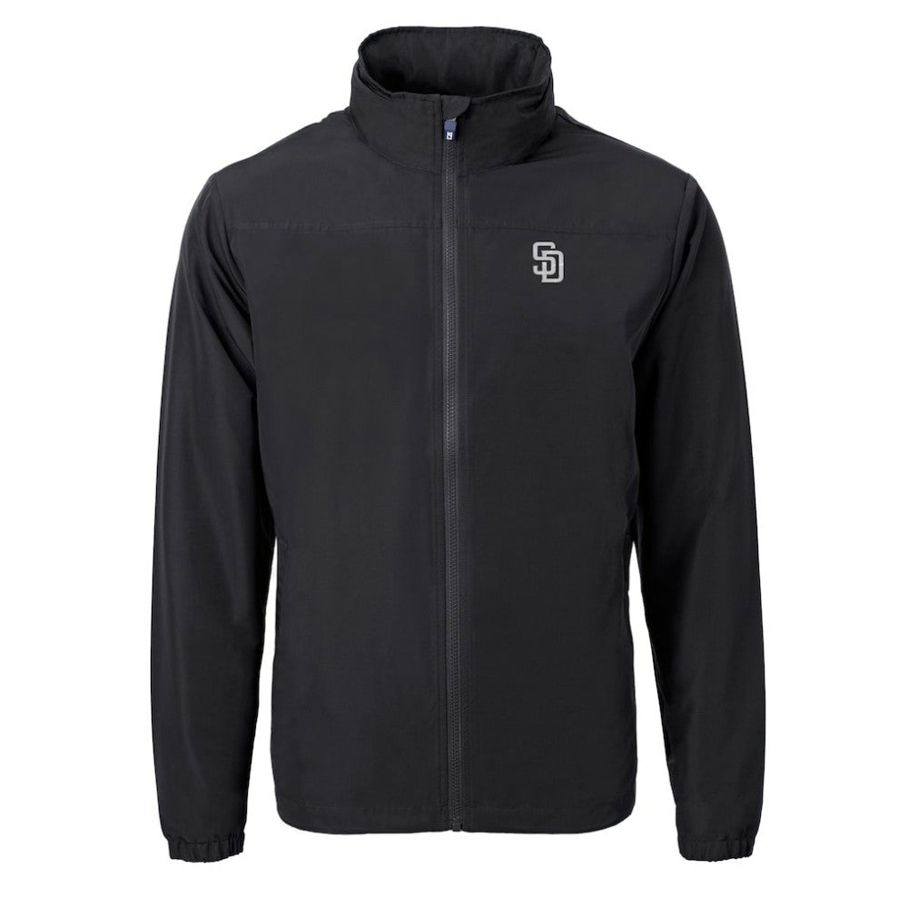 San Diego Padres Cutter & Buck Charter Eco Recycled Full-Zip Hoodie Jacket | MLB Online