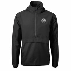 New York Mets Cutter & Buck Charter Eco Recycled Anorak Half-Zip Hoodie Jacket | MLB For sale