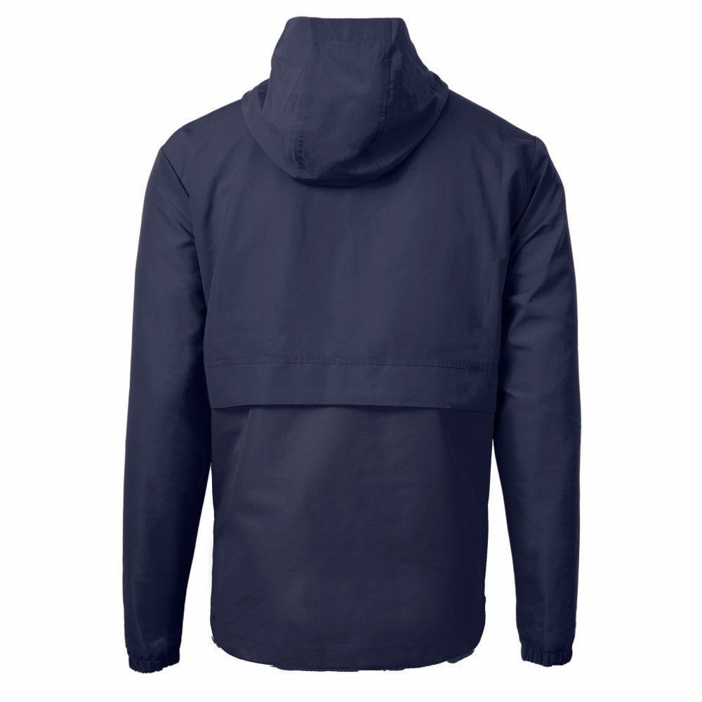 New York Mets Cutter & Buck Charter Eco Recycled Anorak Half-Zip Hoodie Jacket | MLB On Sale