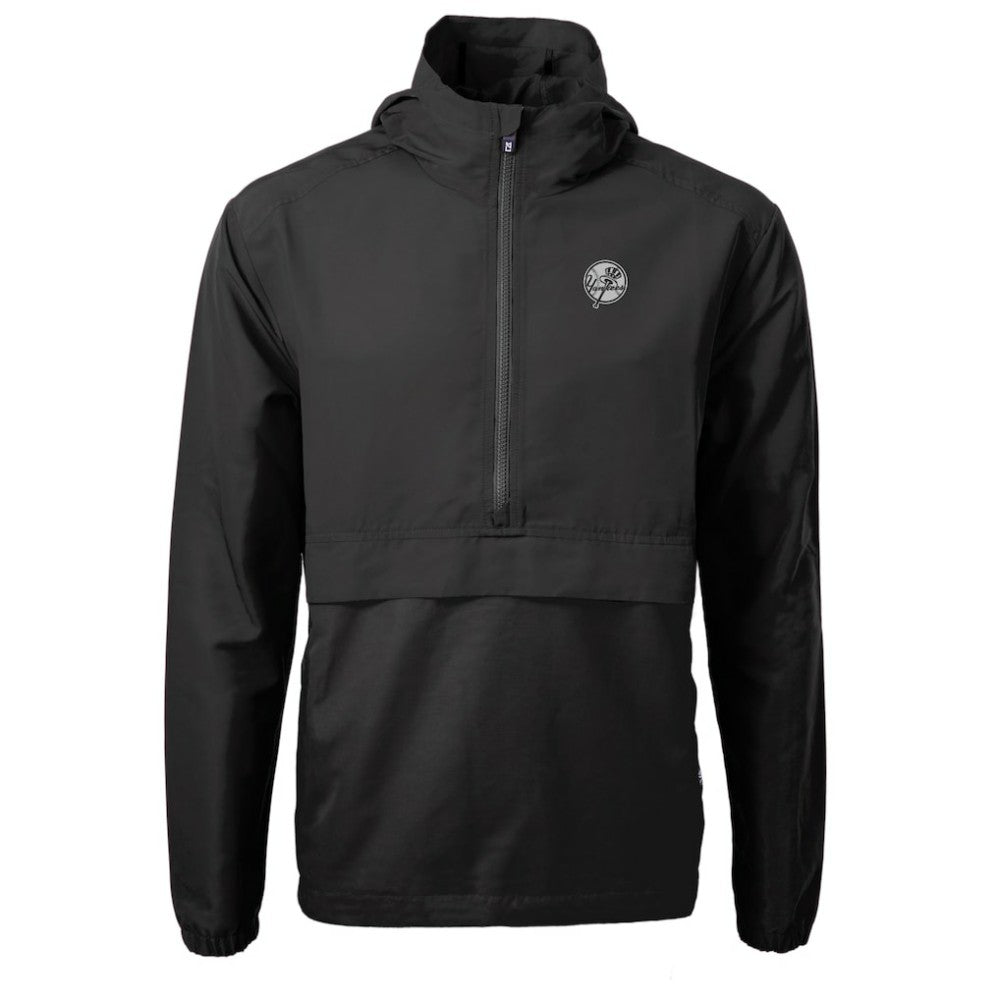 New York Yankees Cutter & Buck Charter Eco Recycled Anorak Half-Zip Hoodie Jacket | MLB Sale