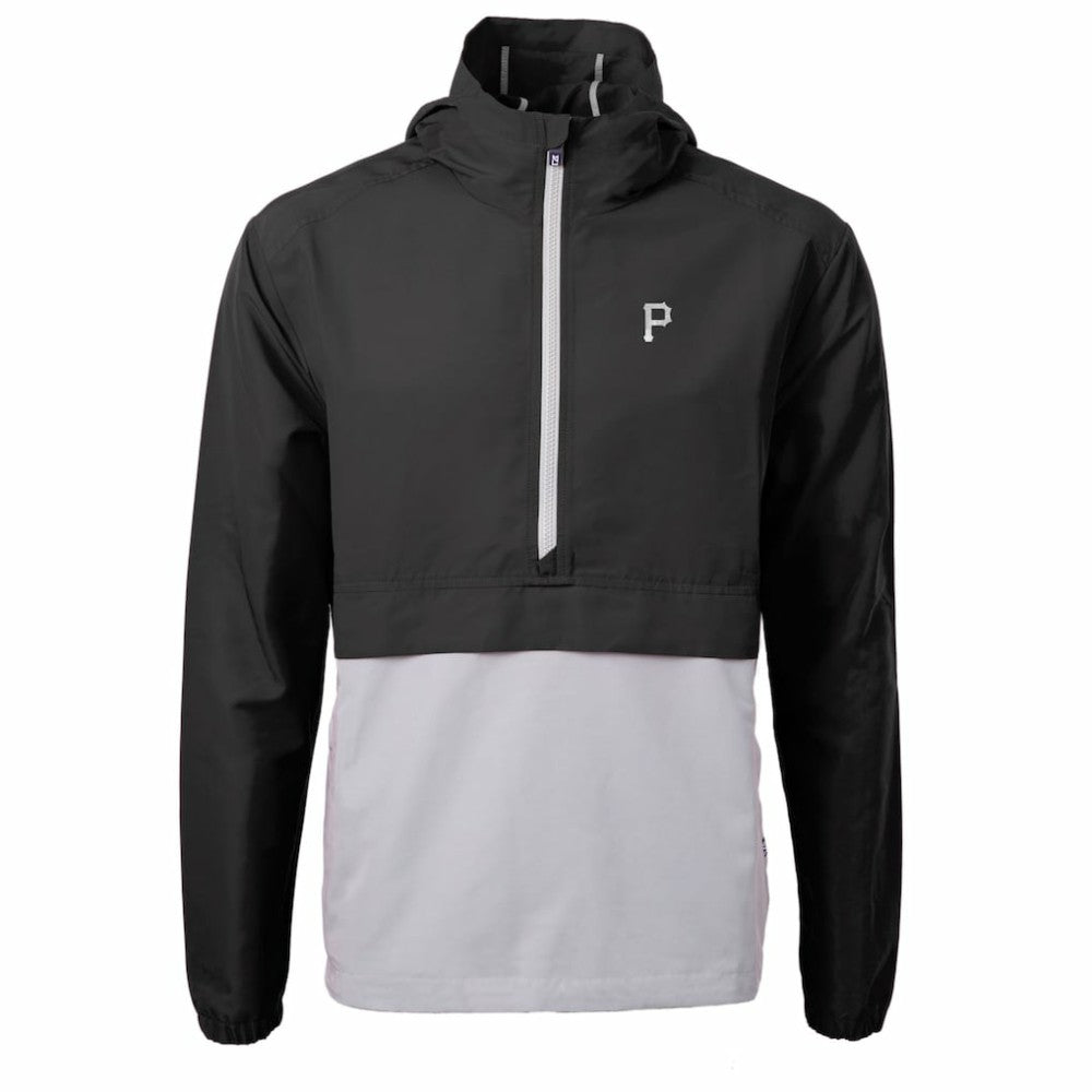 Pittsburgh Pirates Cutter & Buck Charter Eco Recycled Anorak Half-Zip Hoodie Jacket | MLB Outlet