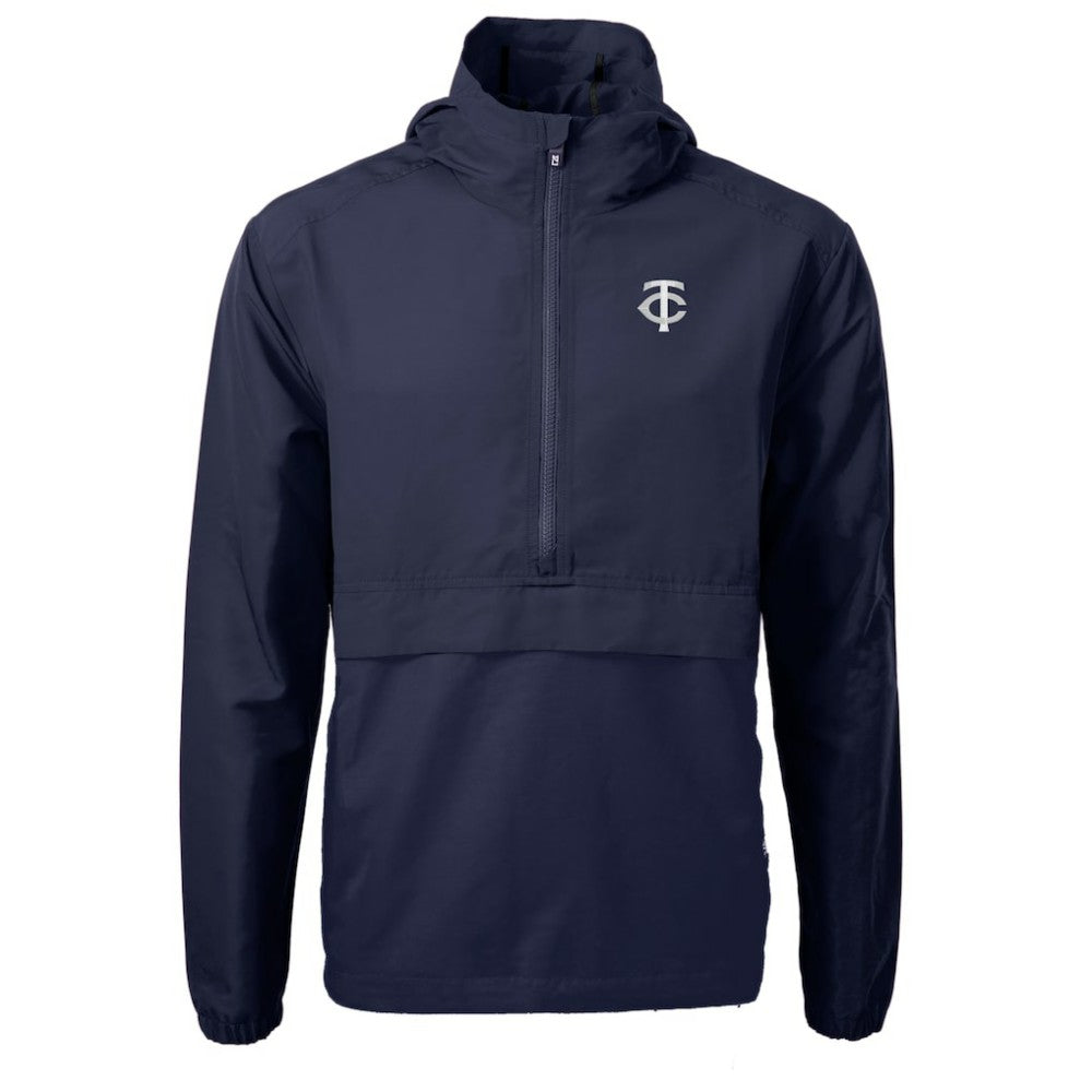 Minnesota Twins Cutter & Buck Charter Eco Recycled Anorak Half-Zip Hoodie Jacket | MLB Sale