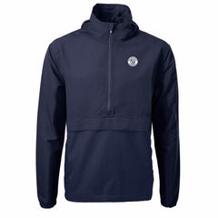 Milwaukee Brewers Cutter & Buck Charter Eco Recycled Anorak Half-Zip Hoodie Jacket | MLB Online