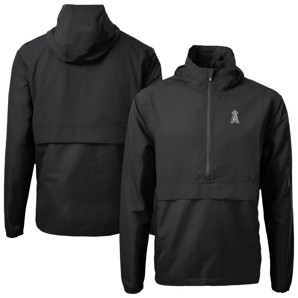 Los Angeles Angels Cutter & Buck Charter Eco Recycled Anorak Half-Zip Hoodie Jacket | MLB Online