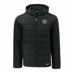 New York Mets Cutter & Buck Evoke Hybrid Eco Softshell Recycled Full-Zip Hooded Jacket | MLB For sale