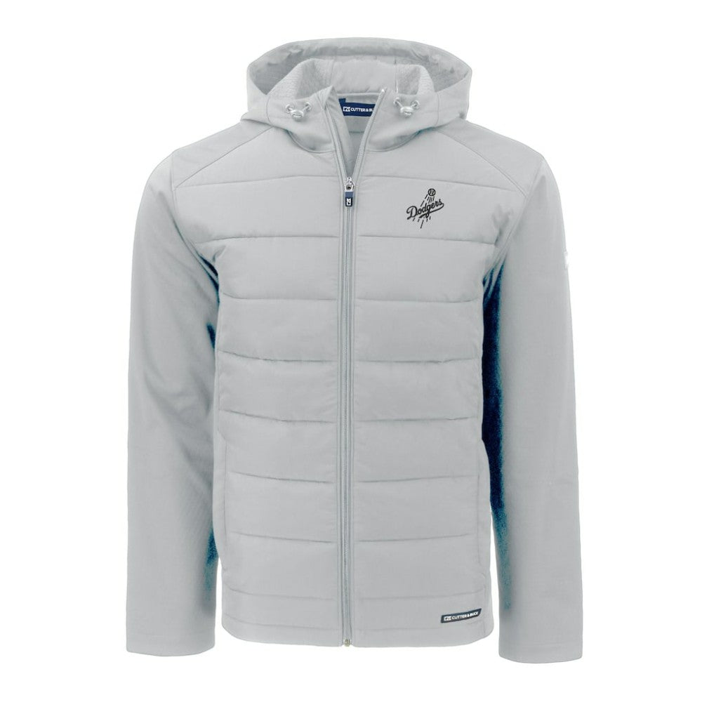 Los Angeles Dodgers Cutter & Buck Evoke Hybrid Eco Softshell Recycled Full-Zip Hooded Jacket | MLB Sale