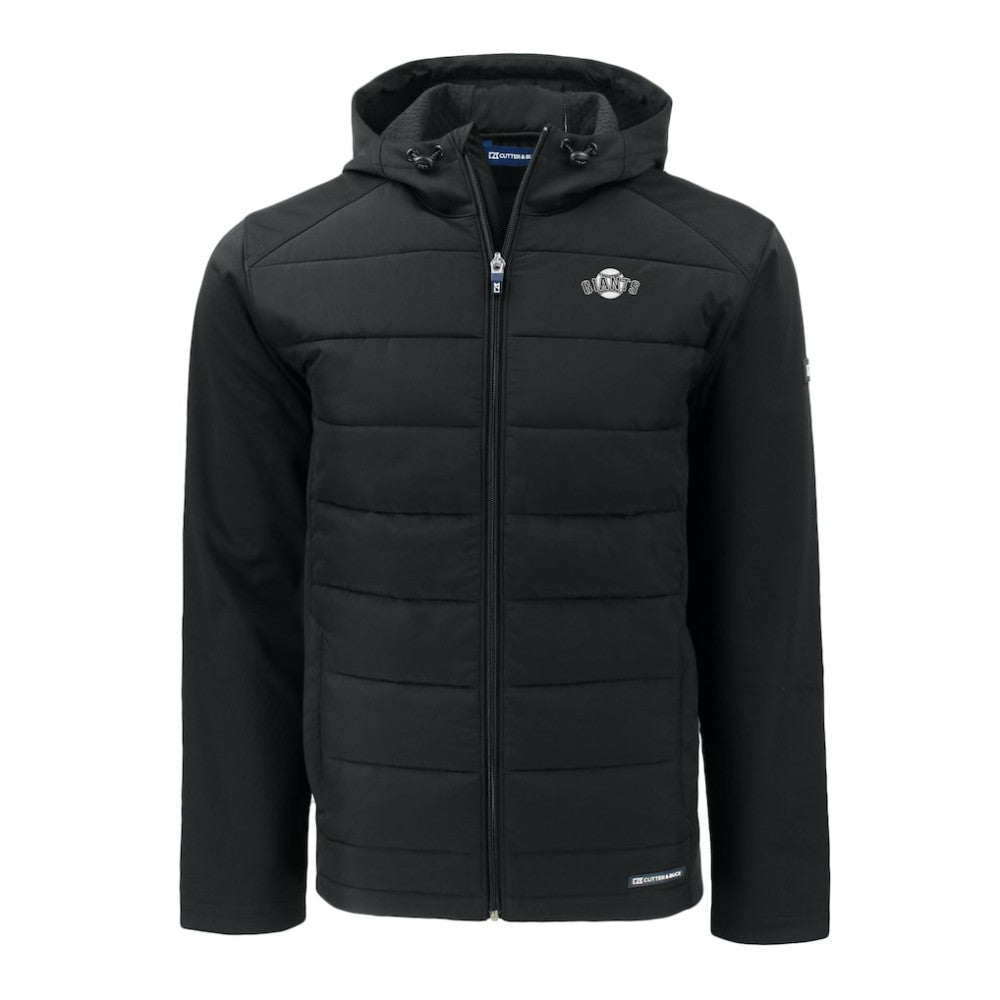 San Francisco Giants Cutter & Buck Evoke Hybrid Eco Softshell Recycled Full-Zip Hooded Jacket | MLB Online