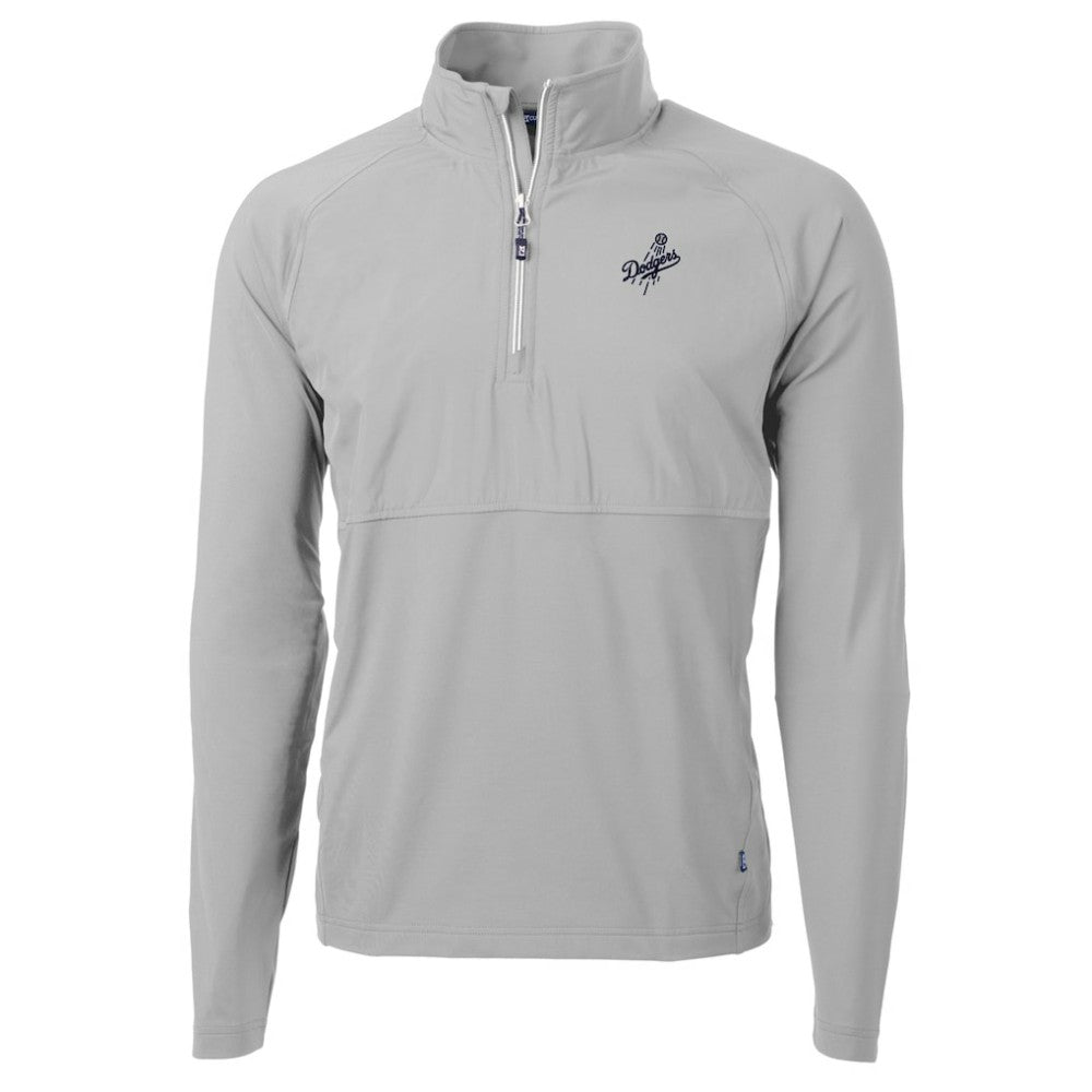 Los Angeles Dodgers Cutter & Buck Adapt Eco Hybrid Raglan DryTec Quarter-Zip Jacket | MLB Online