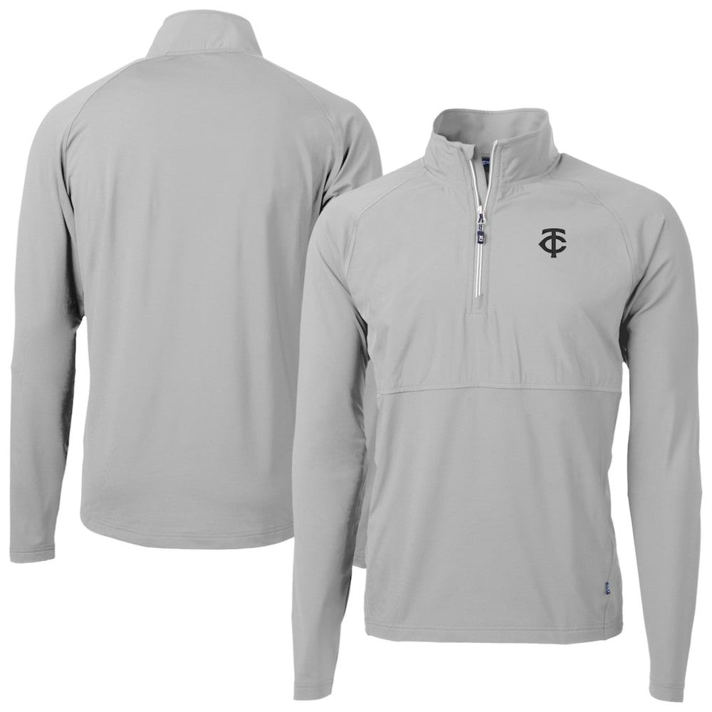 Minnesota Twins Cutter & Buck Adapt Eco Hybrid Raglan DryTec Quarter-Zip Jacket | MLB Discount