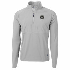 New York Mets Cutter & Buck Adapt Eco Hybrid Raglan DryTec Quarter-Zip Jacket | MLB Outlet