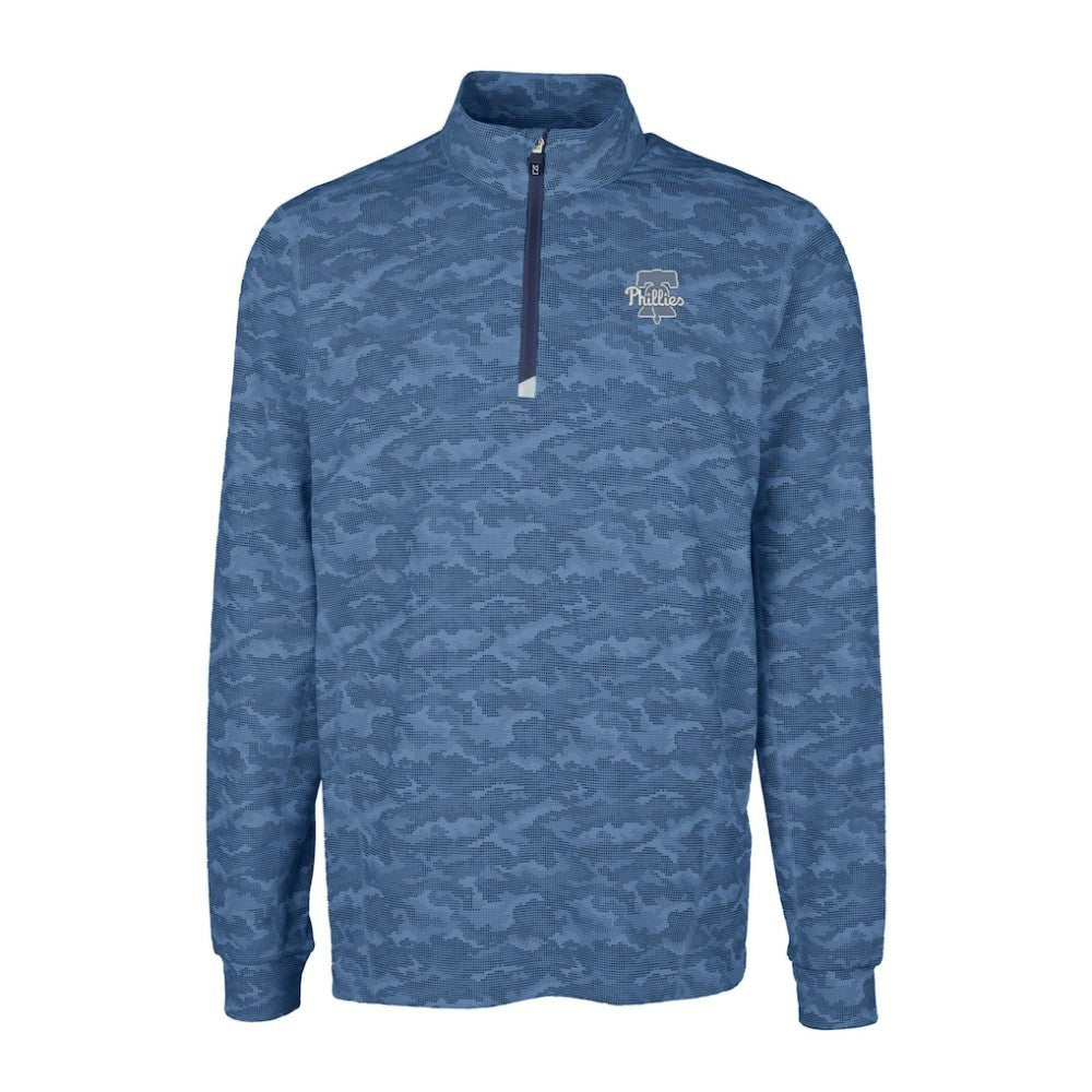Philadelphia Phillies Cutter & Buck Traverse Eco Camo Tri-Blend DryTec Quarter-Zip Top | MLB Near me