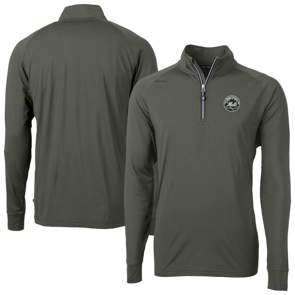 New York Mets Cutter & Buck Adapt Eco Raglan Quarter-Zip Jacket | MLB Near me