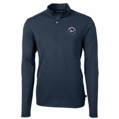 New York Mets Cutter & Buck Virtue Eco Pique Quarter-Zip Jacket | MLB Online