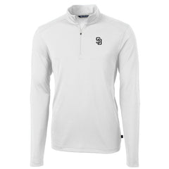 San Diego Padres Cutter & Buck Virtue Eco Pique Quarter-Zip Jacket | MLB On Sale