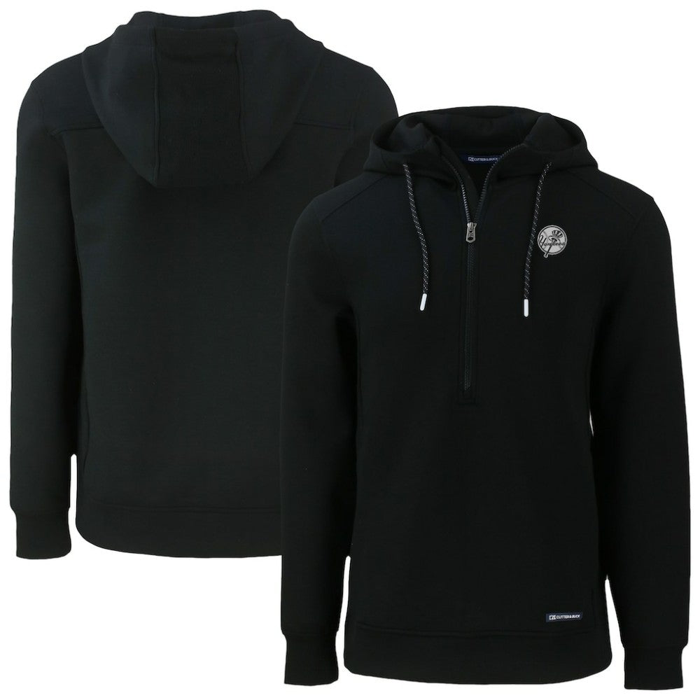 New York Yankees Cutter & Buck Roam Eco Recycled Tri-Blend Half-Zip Hoodie | MLB Near me