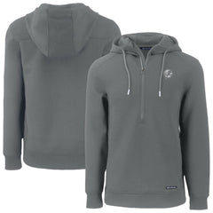 New York Yankees Cutter & Buck Roam Eco Recycled Tri-Blend Half-Zip Hoodie | MLB New