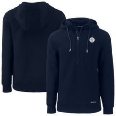 Milwaukee Brewers Cutter & Buck Roam Eco Recycled Tri-Blend Half-Zip Hoodie | MLB For sale