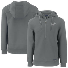 Los Angeles Dodgers Cutter & Buck Roam Eco Recycled Tri-Blend Half-Zip Hoodie | MLB On Sale