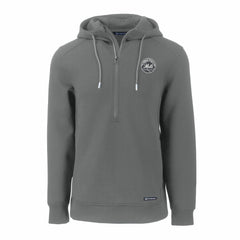 New York Mets Cutter & Buck Roam Eco Recycled Tri-Blend Half-Zip Hoodie | MLB For sale