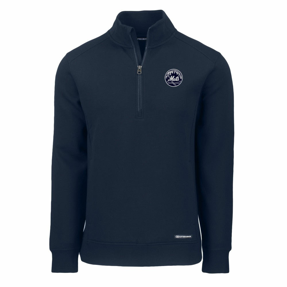 New York Mets Cutter & Buck Roam Eco Quarter-Zip Jacket | MLB Outlet