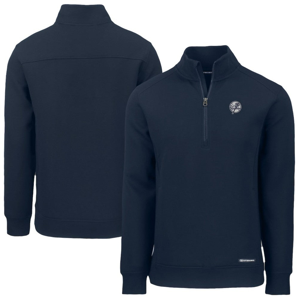 New York Yankees Cutter & Buck Roam Eco Quarter-Zip Jacket | MLB Outlet