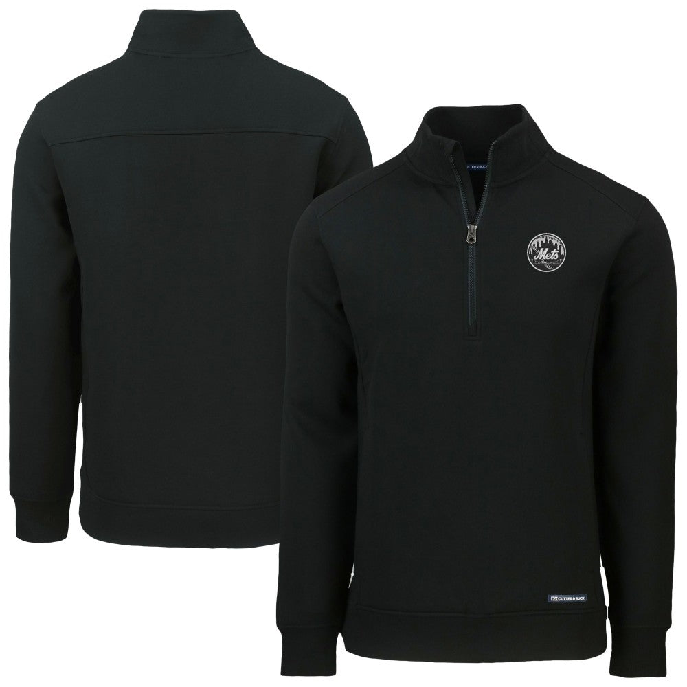 New York Mets Cutter & Buck Roam Eco Quarter-Zip Jacket | MLB Outlet