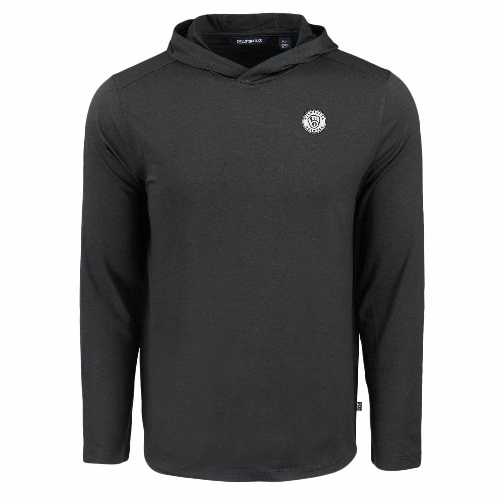 Milwaukee Brewers Cutter & Buck Coastline Epic Comfort Eco Recycled Hoodie T-Shirt | MLB Discount
