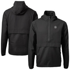 Seattle Mariners Cutter & Buck Charter Eco Recycled Anorak Half-Zip Hoodie Jacket | MLB New