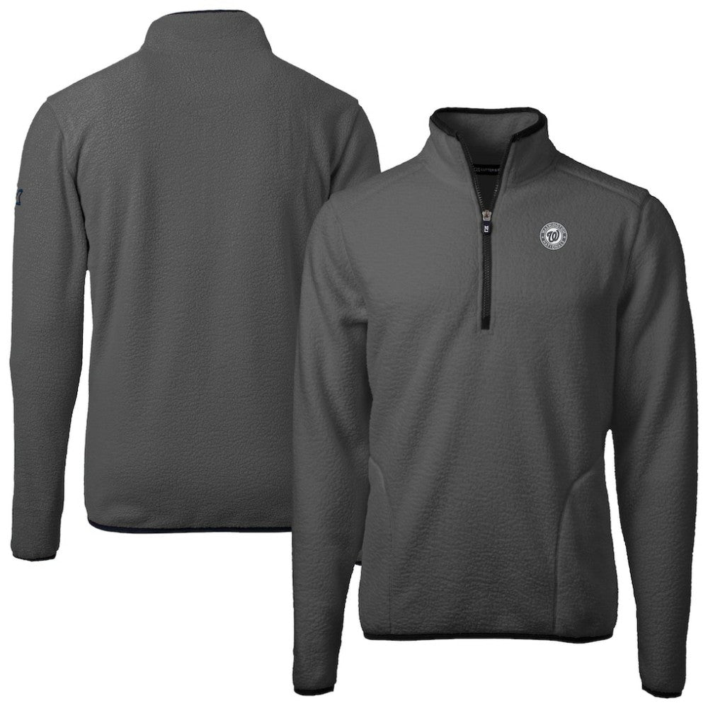 Washington Nationals Cutter & Buck Cascade Eco Fleece Quarter-Zip Jacket | MLB Sale