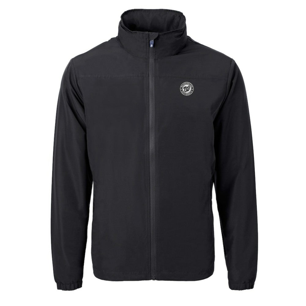 Washington Nationals Cutter & Buck Charter Eco Recycled Full-Zip Hoodie Jacket | MLB Shop