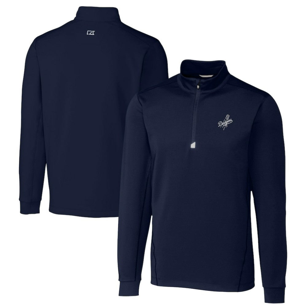 Los Angeles Dodgers Cutter & Buck Big & Tall Traverse Stretch Quarter-Zip Pullover Top | MLB Shop