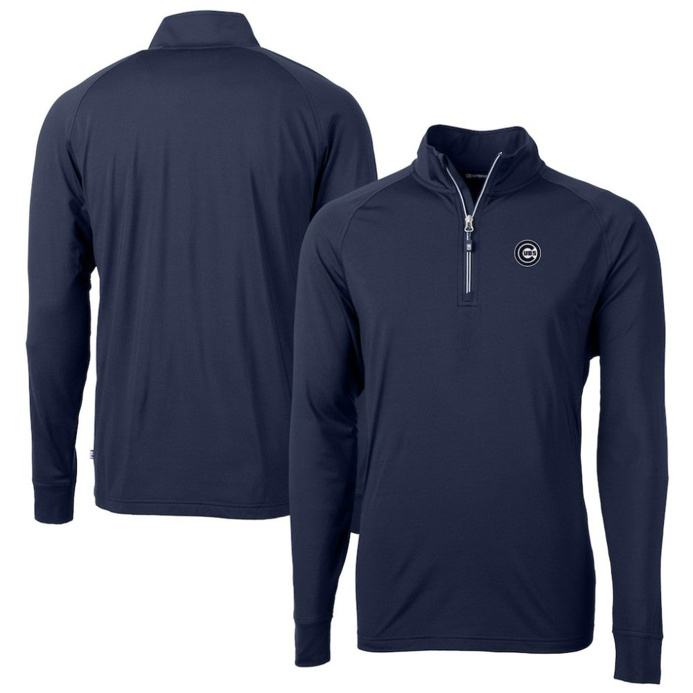 Chicago Cubs Cutter & Buck Big & Tall Adapt Eco DryTec Raglan Quarter-Zip Jacket | MLB US