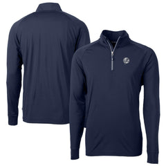 New York Yankees Cutter & Buck Big & Tall Adapt Eco DryTec Raglan Quarter-Zip Jacket | MLB For sale