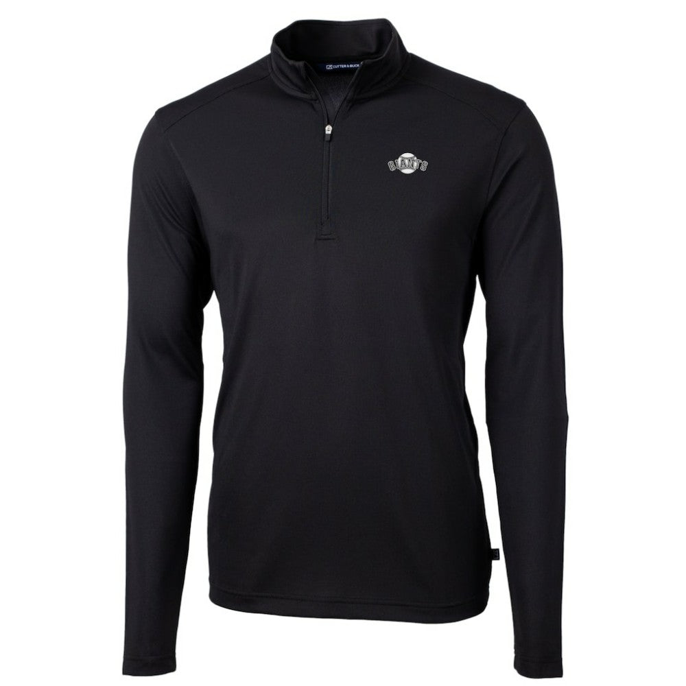 San Francisco Giants Cutter & Buck Big & Tall Virtue Eco Pique Quarter-Zip Jacket | MLB For sale